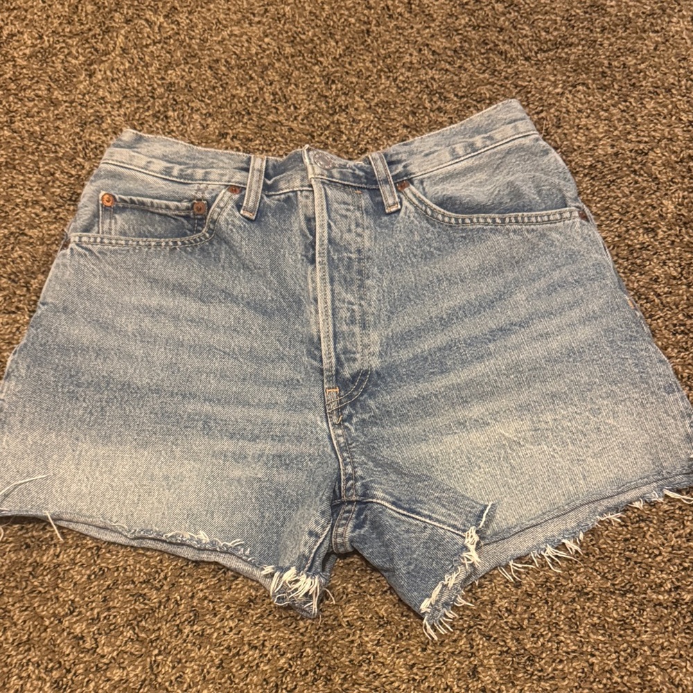 Re/Done Vintage Blue Denim Shorts